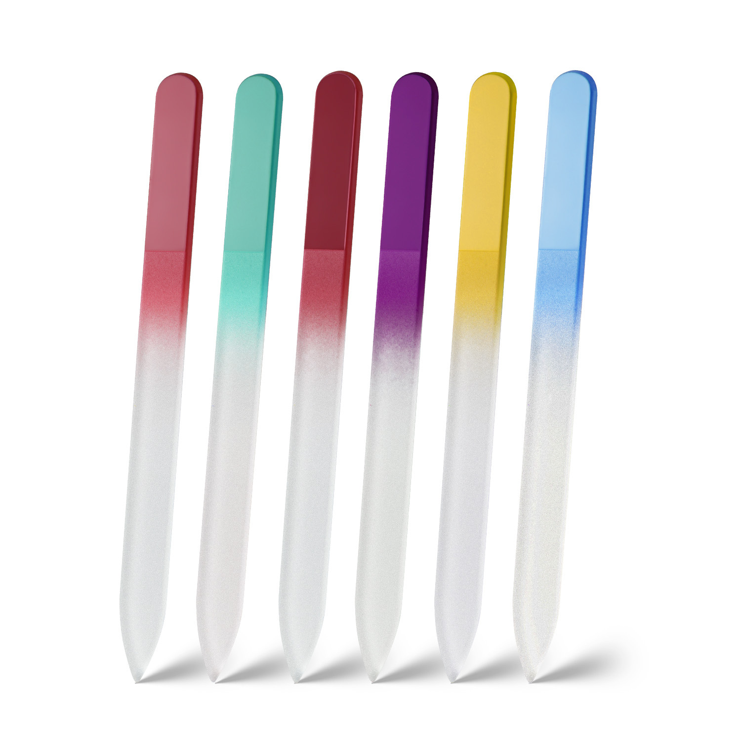 Glass Nail File ,Fingernail Files for Natural Nail Double Sided Etched Glass Filer Professional Manicure Nail Tool