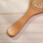 Oval Bamboo Hair Brush for Smooth Detangling & Scalp Relaxation - Image 6