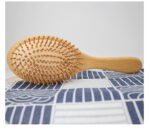 Oval Bamboo Hair Brush for Smooth Hair and Relaxing Scalp Care - Image 2