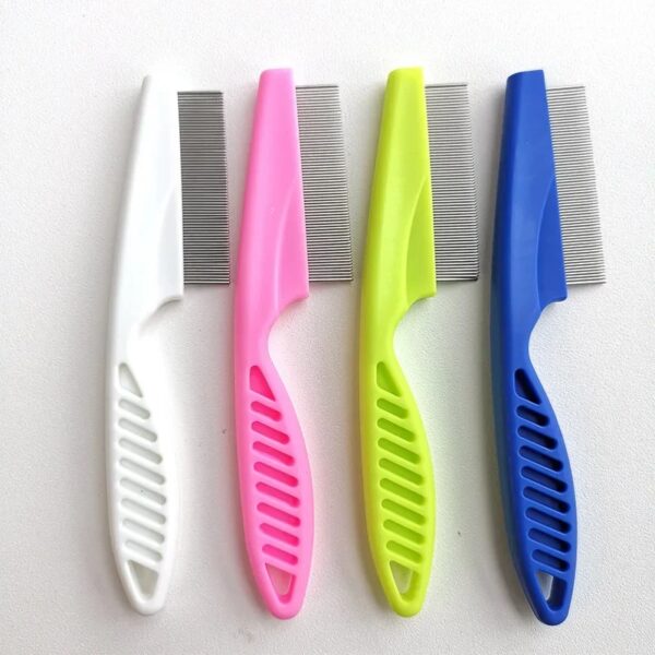 Pet Lice & Flea Comb – Stainless Steel Fine Tooth Grooming Tool for Cats and Dogs