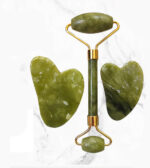 Jade Facial Roller & Gua Sha Set – Natural Stone Face Massager for Firming, Lifting & Relaxing Skin - Image 7