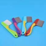 Plastic Handle Anti-Lice Comb – Stainless Steel Fine Teeth for Hair & Pet Care - Image 4