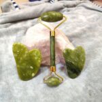 Jade Facial Roller & Gua Sha Set – Natural Stone Face Massager for Firming, Lifting & Relaxing Skin - Image 5