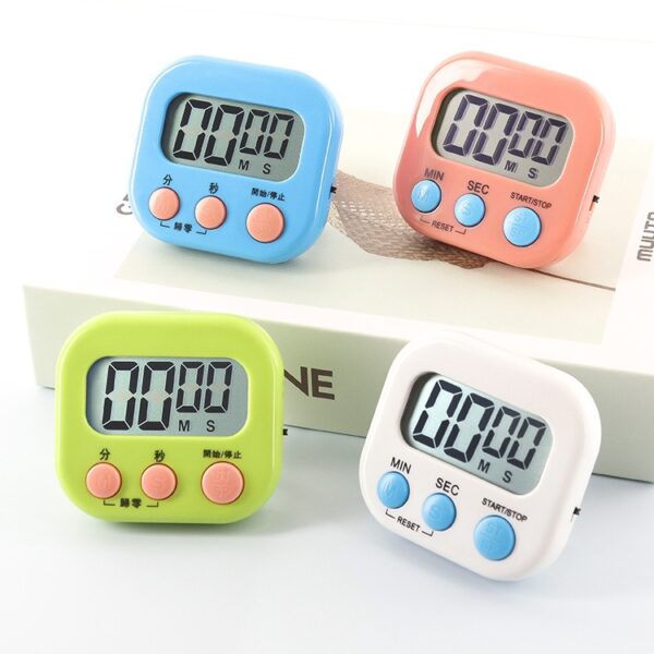 Mini Digital Timer – Portable Countdown Alarm Clock for Kitchen, Study & Exercise
