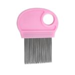 Stainless Steel Lice and Flea Comb – Compact Plastic Handle Grooming Tool - Image 5