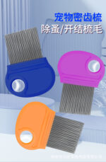 Stainless Steel Lice and Flea Comb – Compact Plastic Handle Grooming Tool - Image 3