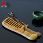 Sandalwood Handle Long Wide Tooth Hair Comb - Image 3