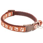 Adjustable Cat Collar with Bell – Colorful Nylon Strap with Paw Print Design - Image 11