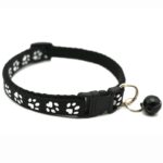 Adjustable Cat Collar with Bell – Colorful Nylon Strap with Paw Print Design - Image 16