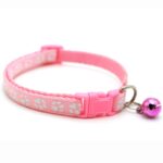 Adjustable Cat Collar with Bell – Colorful Nylon Strap with Paw Print Design - Image 19