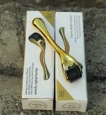 Golden Derma Roller 540 Titanium Needles – Professional Microneedling Tool for Face & Hair Growth - Image 3