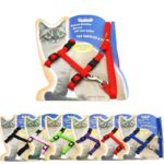 Cat Harness with Leash – Adjustable Nylon Strap Set for Safe Outdoor Walks