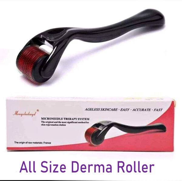 Menqshahayd 540 Titanium Derma Roller – Microneedle Therapy for Glowing Skin & Hair Regrowth
