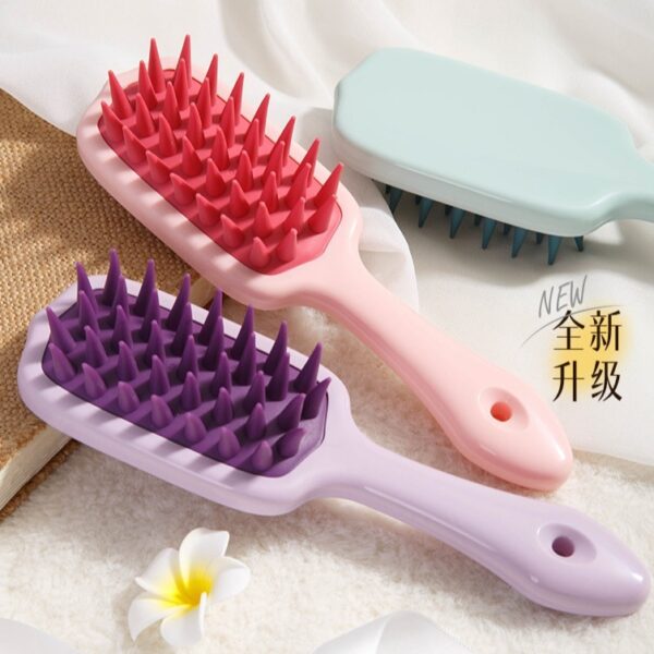 Silicone Scalp Massage Brush – Soft Shampoo Brush for Deep Cleansing