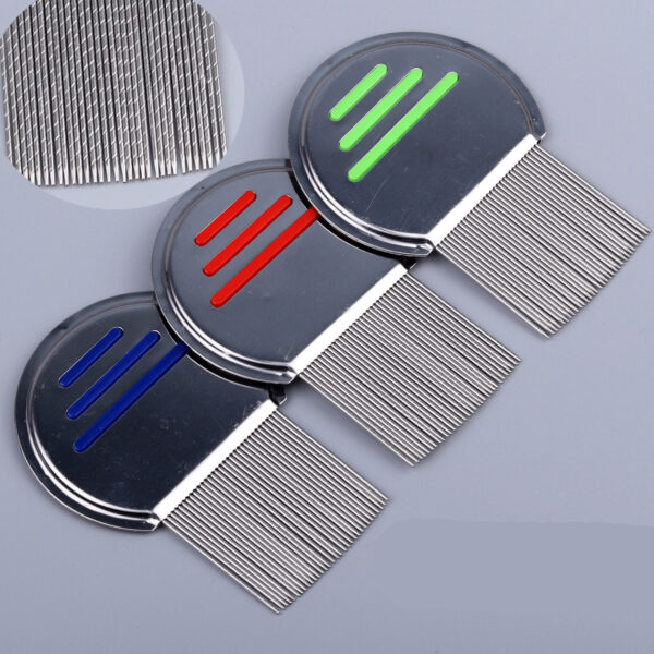 Stainless Steel Lice and Flea Comb – Fine Tooth Hair & Pet Grooming Tool