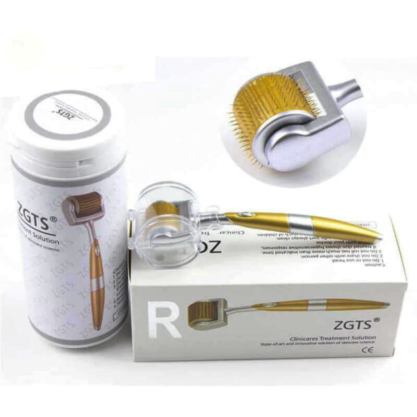 ZGTS Derma Roller 192 Titanium Micro Needles – Skin Rejuvenation & Hair Growth Therapy Tool