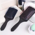 Professional Paddle Hair Brush – Anti-Static Detangling Comb with Soft Ball Tips