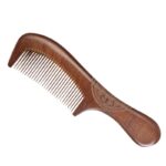 Wooden Sandalwood Handle Hair Comb with Wide or Narrow Teeth - Image 6