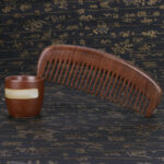 Sandalwood Wooden Moon Shape Hair Comb - Image 3