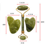 Jade Facial Roller & Gua Sha Set – Natural Stone Face Massager for Firming, Lifting & Relaxing Skin - Image 11
