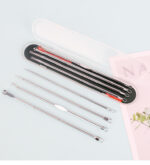 5 Pcs Stainless Steel Comedone Extractor Kit – Blackhead, Whitehead & Acne Removal Tools with Storage Box - Image 7