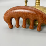 Natural Sandalwood Wooden Scalp Massage Tool for Head Relaxation & Stress Relief - Image 5