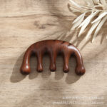 Natural Sandalwood Wooden Scalp Massage Comb for Hair & Head Relaxation