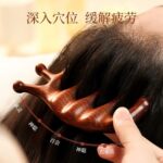 Natural Sandalwood Wooden Scalp Massage Tool for Head Relaxation & Stress Relief - Image 6