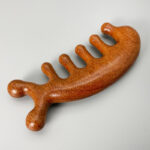 Natural Sandalwood Wooden Scalp Massage Tool for Head Relaxation & Stress Relief - Image 2