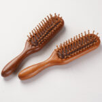 Sandal Long Hair Brush – Natural Wooden Detangling & Massage Comb - Image 5