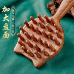 Sandalwood Cat-Shaped Wooden Massager – Natural Scalp & Body Massage Brush - Image 2