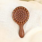 Sandalwood Mini Hair Brush – Natural Wooden Detangling Brush