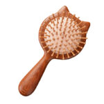 Cat-Shaped Wooden Hair Brush – Cute Sandalwood Detangling Comb - Image 4