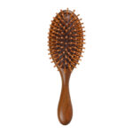 Oval Sandal Wooden Hair Brush – Handcrafted Sandalwood Brush with Soft Rounded Bristles for All Hair Types - Image 15