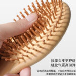 Oval Bamboo Hair Brush for Smooth Hair and Relaxing Scalp Care - Image 3