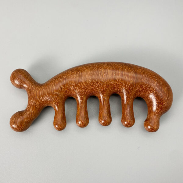 Natural Sandalwood Wooden Scalp Massage Tool for Head Relaxation & Stress Relief