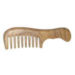 Sandalwood Handle Long Wide Tooth Hair Comb - Image 8
