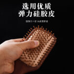 Natural Wooden Paddle Hair Brush for Gentle Detangling and Relaxing Scalp Massage - Image 6