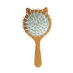 Cat Shape Natural Bamboo Wooden Hair Brush with Soft Scalp Massage Pins - Image 4