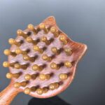 Sandalwood Cat-Shaped Wooden Massager – Natural Scalp & Body Massage Brush - Image 4