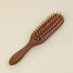Sandal Long Hair Brush – Natural Wooden Detangling & Massage Comb - Image 2
