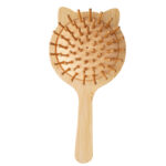 Cat Shape Natural Bamboo Wooden Hair Brush with Soft Scalp Massage Pins - Image 6
