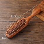Sandal Long Hair Brush – Natural Wooden Detangling & Massage Comb - Image 4