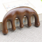 Natural Sandalwood Wooden Scalp Massage Comb for Hair & Head Relaxation - Image 6