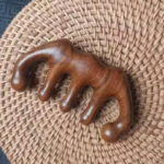 Natural Sandalwood Wooden Scalp Massage Comb for Head Relaxation & Daily Care