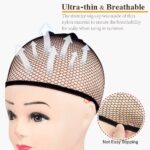 Ultra-Thin Breathable Wig Cap – Comfortable Elastic Mesh Hair Net for Women - Image 4