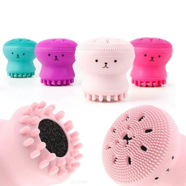Octopus Face Cleansing Brush – Soft Silicone Facial Scrubber