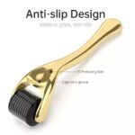 Golden DRS Derma Roller 540 Titanium Needles – Premium Microneedle Skin & Hair Therapy Tool - Image 6