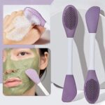 2 in 1 Face Mask Brush – Silicone Applicator & Cleaning Brush - Image 4
