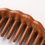 Natural Sandalwood Wooden Curved Hair Comb with Scalp Massage Teeth - Image 6